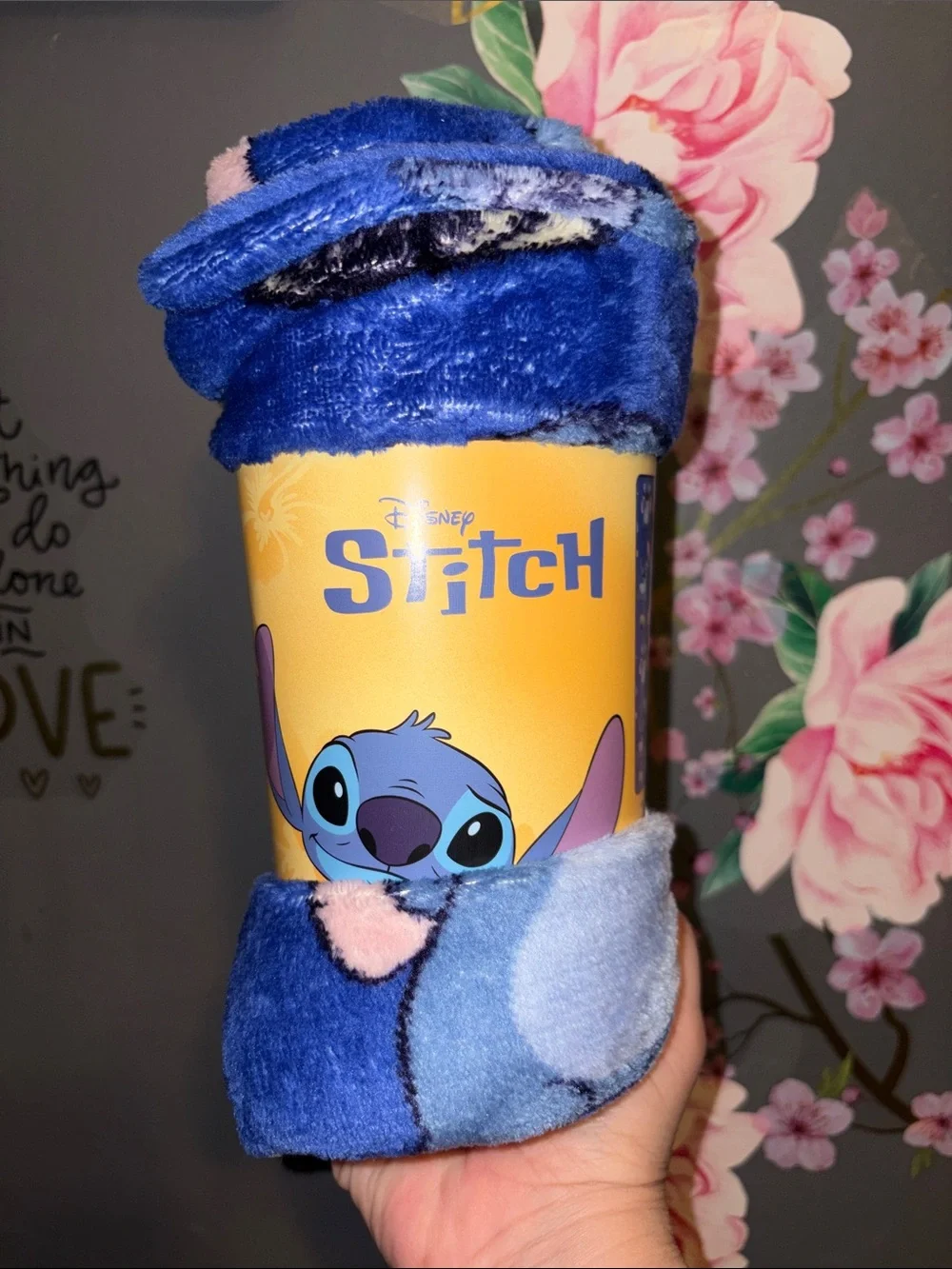 Disney Stitch Travel Blanket NWT